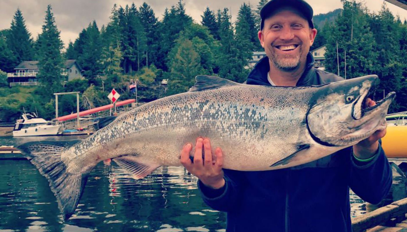 Beautiful Salmon caught with Alaska Strike Zone Sportfishing out of Ketchikan, Alaska