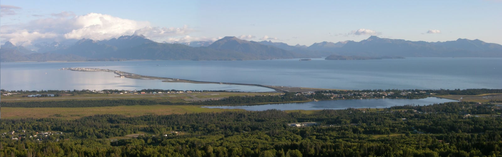 Aerial View of Homer, Alaska