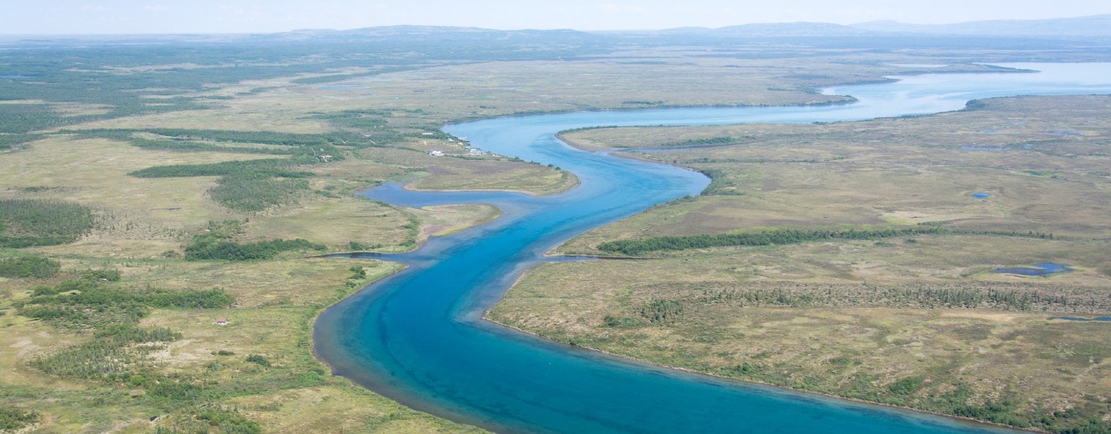 Aerial View of the Naknek River